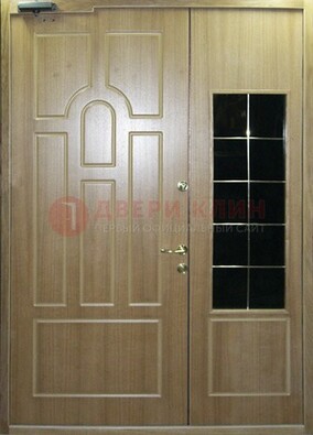 Входная дверь Дверь со вставками из черного стекла ДПР-42 в Ступино