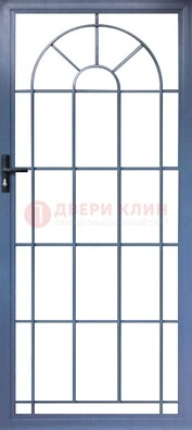 Синяя металлическая решетчатая дверь ДР-28 в Железнодорожном