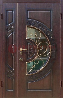 Полуторная железная дверь Винорит в классическом стиле ДСК-272 в Железнодорожном