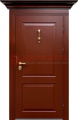 Красная железная дверь винорит для частного дома ДВТ-251 в Железнодорожном