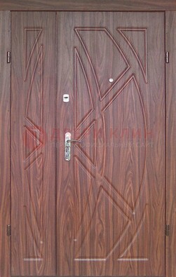 Железная тамбурная полуторная дверь с МДФ ПЛ-7 в Железнодорожном